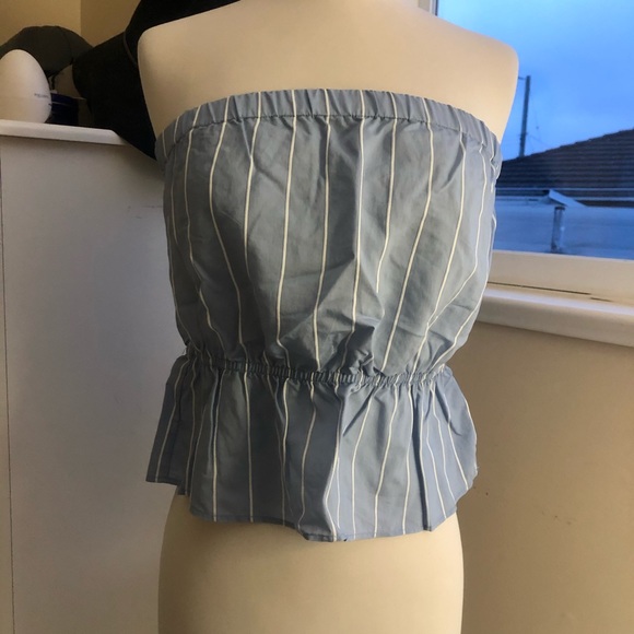 DYNAMITE Peplum Tube Top - Picture 1 of 2